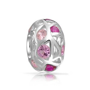 Pandora Filigree Pink CZ Charm