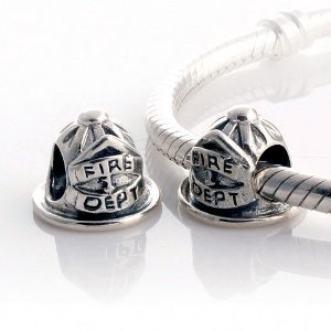 Pandora Fire Dept Hat Charm