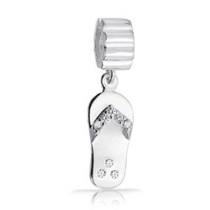 Pandora Flip Flop Shoe CZ Dangle Charm image