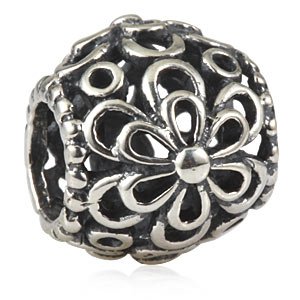 Pandora Flower Daisies Silver Charm