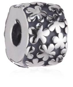 Pandora Flower Pattern Charm