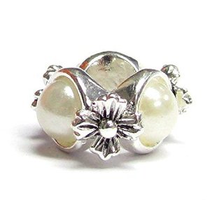 Pandora Flower White Pearl Birthstone June Charm