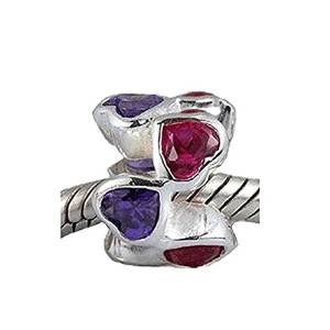 Pandora Flower With Purple CZ Stones Charm image