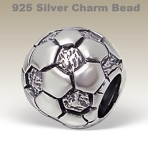 Pandora Football 925 Silver Charm image