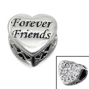 Pandora Forever Friends Heart Charm