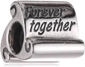 Pandora Forever Together Inscription Scroll Charm image