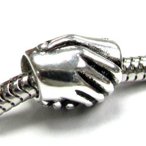 Pandora Friendship Love Peace Hand Shake Charm