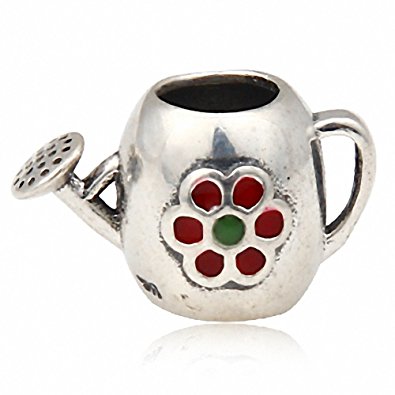 Pandora Garden Red Enamel Silver Charm