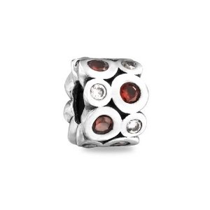 Pandora Garnet CZ January Birthstone Charm