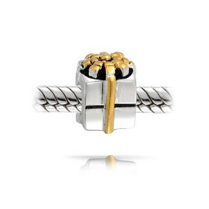 Pandora Gift Box With Gold Plated Bow Charm