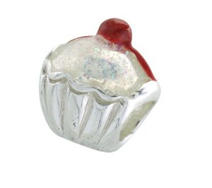 Pandora Glittery Cupcake Charm