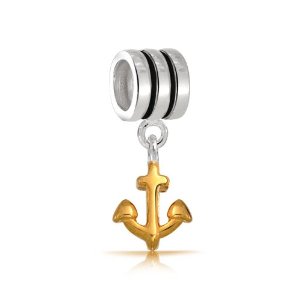 Pandora Gold Plated Anchor Nautical Dangle Charm image