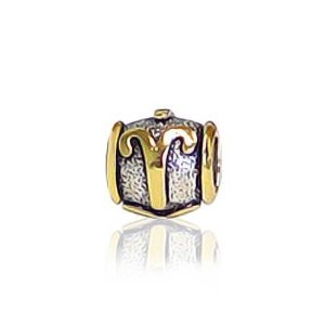 Pandora Gold Plated Aries Zodiac Charm