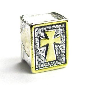 Pandora Gold Plated Holy Bible Cross Charm