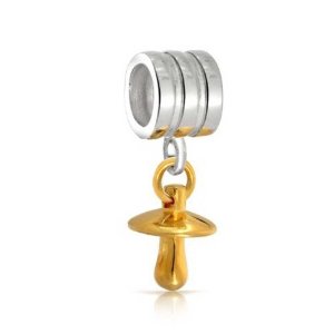 Pandora Gold Plated Pacifier Dangle Charm image