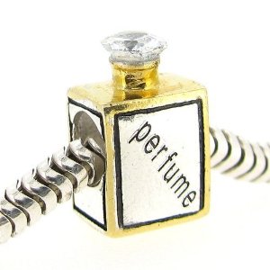 Pandora Gold Plated Perfume Bottle CZ Charm