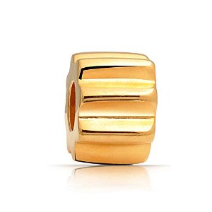 Pandora Gold Plated Ridged Spacer Charm image