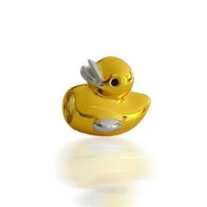 Pandora Gold Plated Rubber Ducky Charm