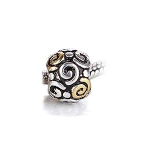 Pandora Gold Plated Tribal Swirl Charm