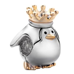Pandora Golden Crown Penguin King Charm image