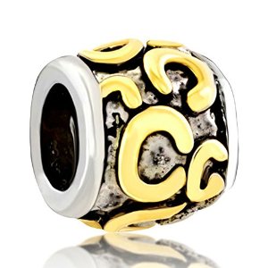 Pandora Golden Letter Initial C Alphabet Charm image