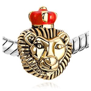 Pandora Golden Lion King Crown Charm image