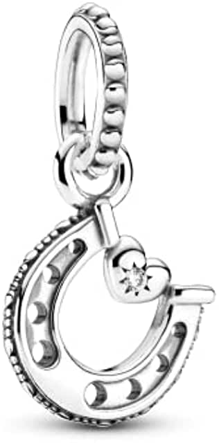 Pandora Good Luck Horseshoe Silver Charm image