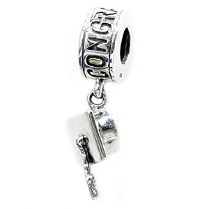 Pandora Graduation Hat Sterling Silver Charm image