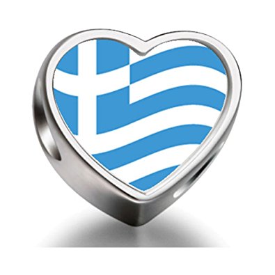 Pandora Greece Flag Photo Charm image