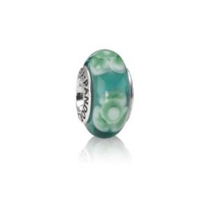 Pandora Green Blue Crystal Glass Charm image
