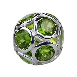 Pandora Green Crystal Ball Charm image