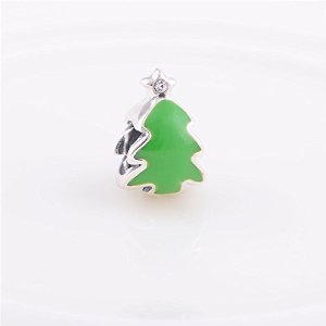 Pandora Green Enamel Christmas Tree Charm image