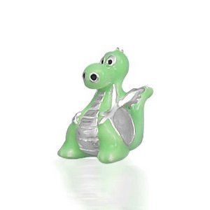Pandora Green Enamel Dragon Animal Charm