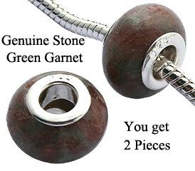 Pandora Green GARNET Stone Charm image