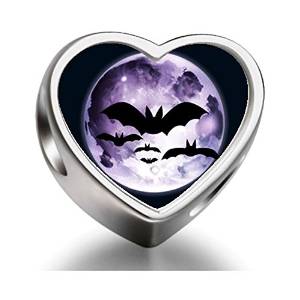 Pandora Halloween Bat Heart Photo Charm image