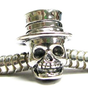 Pandora Halloween Hat Skull Charm image