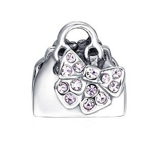 Pandora Handbag With Gold Bow Charm