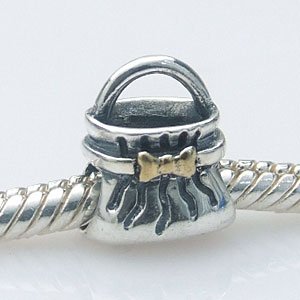 Pandora Handbag With Gold Plated Bow Charm image