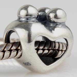 Pandora Happy Family Love Heart Charm