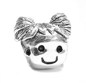Pandora Happy Girl Face Charm image