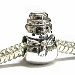 Pandora Happy Smile Snowman With Hat Charm