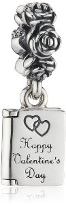 Pandora Happy Valentines Day Card Charm