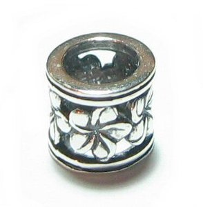 Pandora Hawaiian Flower Frangipanni Plumeria Charm image