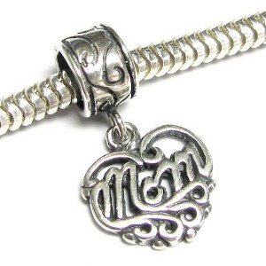 Pandora Heart Love Mom Charm