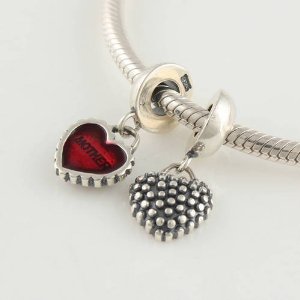 Pandora Heart Mother And Daughter Dangle Charm