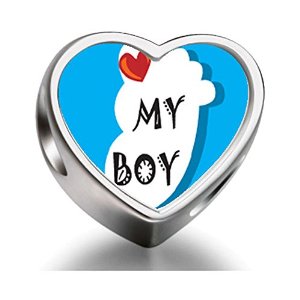 Pandora Heart My Baby Boy Photo Charm