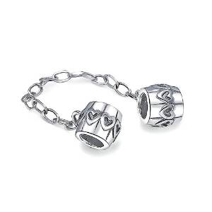 Pandora Hearts Locking Sterling Silver Charm image