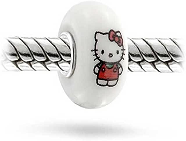 Pandora Hello Kitty Glass Sterling Silver Charm image