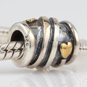 Pandora Helping Hands Open Hearts Gold Plated Charm