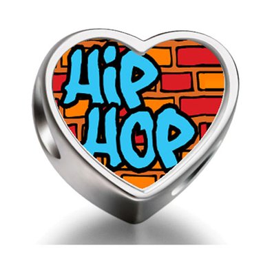 Pandora Hip Hop Heart Photo Charm